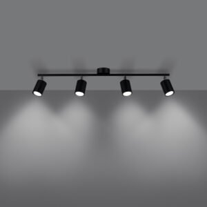 Ceiling Lamp Lemmi 4l Black Track Lighting Great Lighting UK Ltd