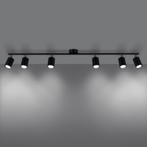 Ceiling Lamp Lemmi 6l Black Track Lighting Great Lighting UK Ltd