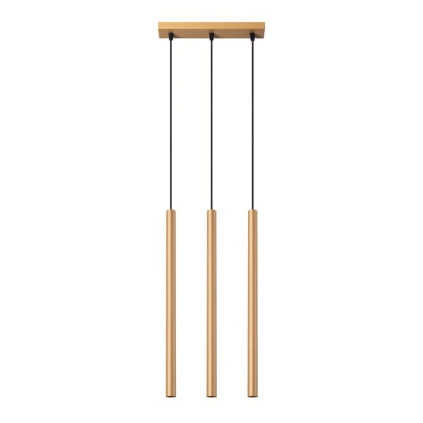 Pendant Lamp Pastelo 3l Gold Multi Pendants Great Lighting UK Ltd