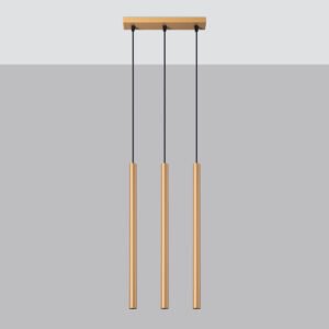 Pendant Lamp Pastelo 3l Gold Multi Pendants Great Lighting UK Ltd