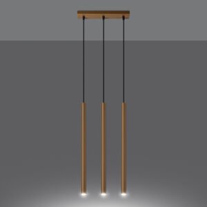 Pendant Lamp Pastelo 3l Gold Multi Pendants Great Lighting UK Ltd