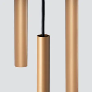 Pendant Lamp Pastelo Three Light Gold Brushed Gold Lighting Great Lighting UK Ltd