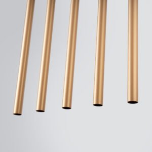 Pendant Lamp Pastelo 5l  Gold Multi Pendants Great Lighting UK Ltd