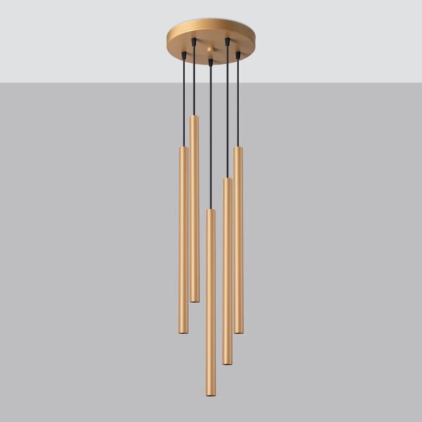 Pendant Lamp Pastelo 5p Gold - Image 2