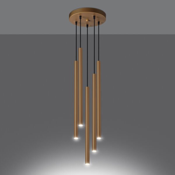 Pendant Lamp Pastelo 5p Gold - Image 3