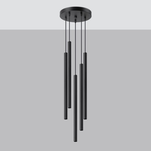 Pendant Lamp Pastelo 5p Black - Image 2