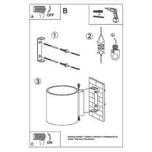 Wall Lamp Orbis 1 Gold Single Wall Lights Great Lighting UK Ltd