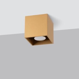 Ceiling Lamp Quad Single Light Gold Brushed Gold Lighting Great Lighting UK Ltd