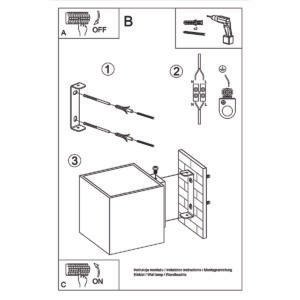 Wall Lamp Quad 1 Gold Single Wall Lights Great Lighting UK Ltd