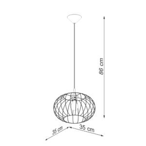 Pendant Lamp Tsuno Black Modern Single Pendants Great Lighting UK Ltd