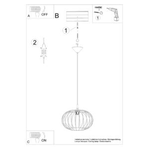 Pendant Lamp Tsuno Black Modern Single Pendants Great Lighting UK Ltd