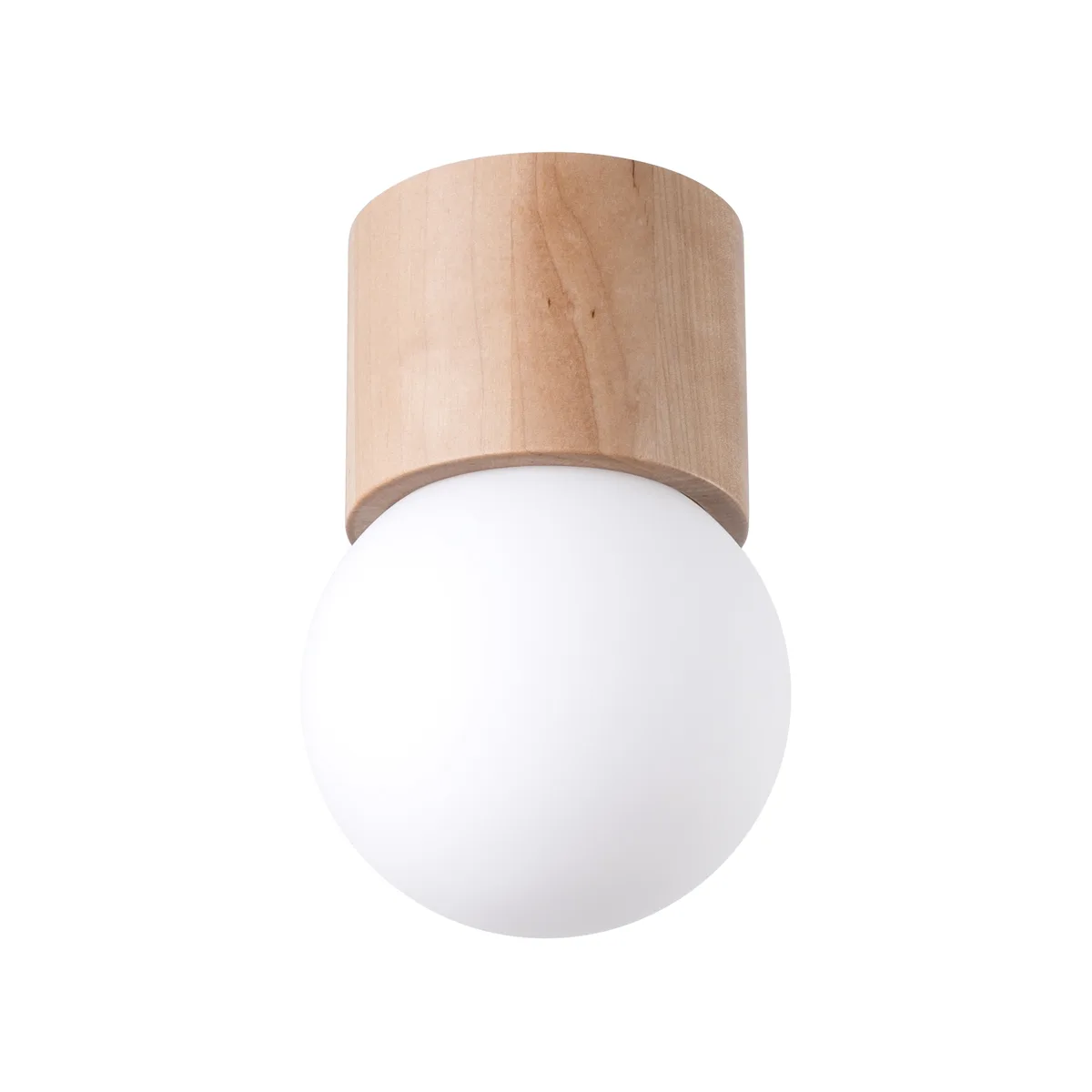 Wooden Ceiling Light Boomo 8cm Modern Single Ceiling Lights Great Lighting UK Ltd