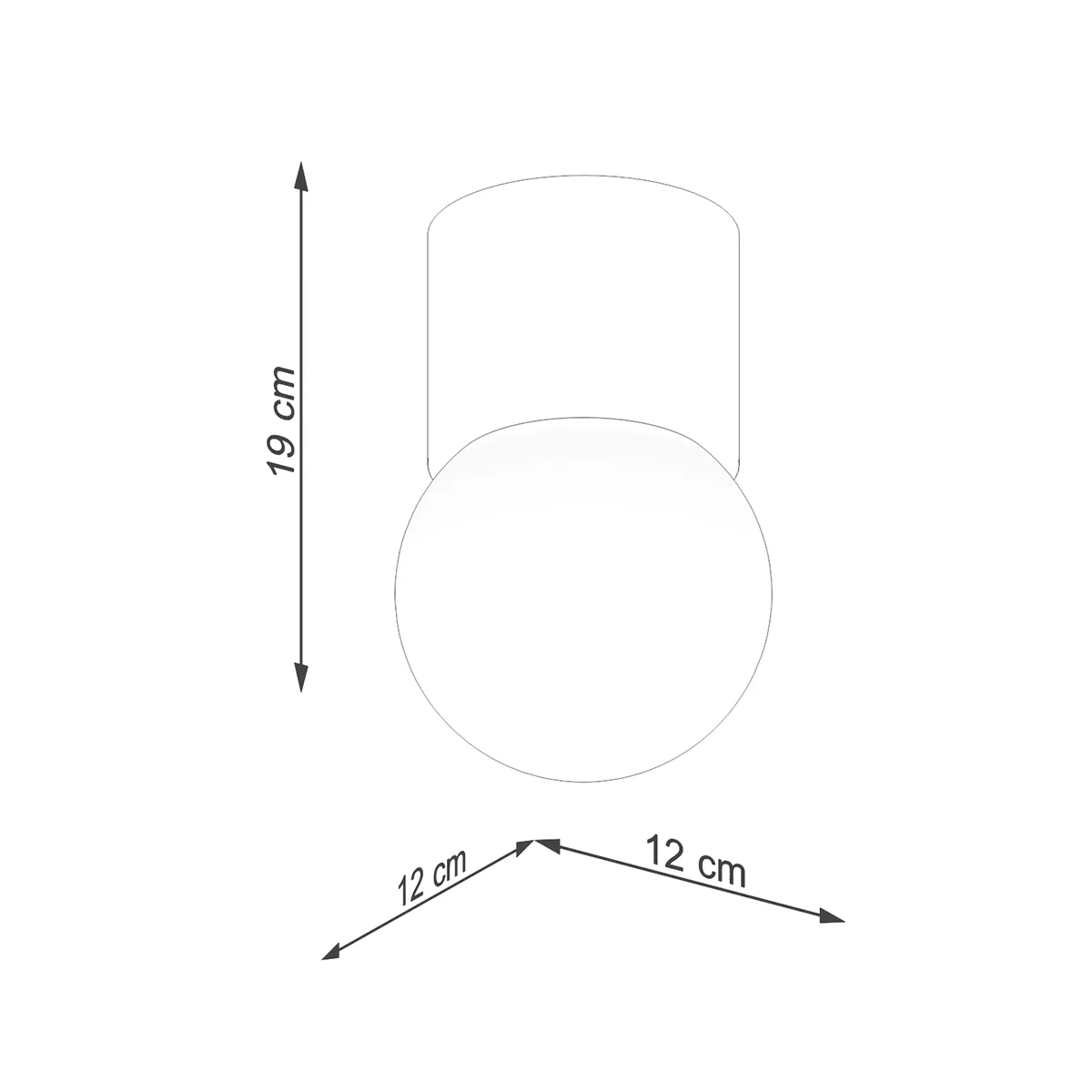 Wooden Ceiling Light Boomo 8cm Modern Single Ceiling Lights Great Lighting UK Ltd