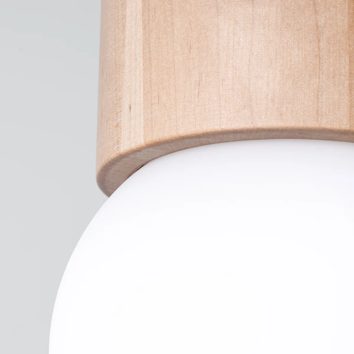 Wooden Ceiling Light Boomo 8cm Modern Single Ceiling Lights Great Lighting UK Ltd