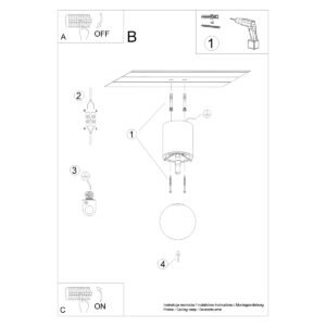 Ceiling Lamp Boomo 12 Single Ceiling Lights Great Lighting UK Ltd