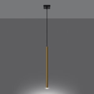 Pendant Lamp Pastelo 1 Polished Gold Modern Single Pendants Great Lighting UK Ltd