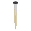 Pastelo 3-Light Cluster Pendant - Polished Gold Black - Gold - Copper Lights Great Lighting UK Ltd