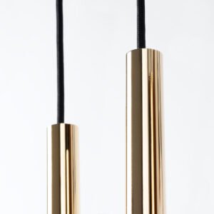 Pendant Lamp Pastelo 3p Polished Gold Multi Pendants Great Lighting UK Ltd