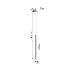 Pendant Lamp Pastelo 1 Chrome Modern Single Pendants Great Lighting UK Ltd