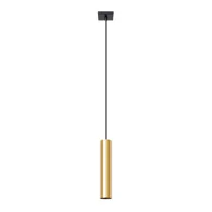 Lagos Pendant Light - Single / Polished Gold Bedroom Cylinder Pendants Great Lighting UK Ltd
