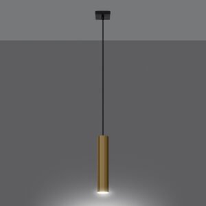 Pendant Lamp Lagos 1 Polished Gold Modern Single Pendants Great Lighting UK Ltd
