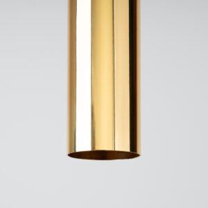 Pendant Lamp Lagos 1 Polished Gold Modern Single Pendants Great Lighting UK Ltd
