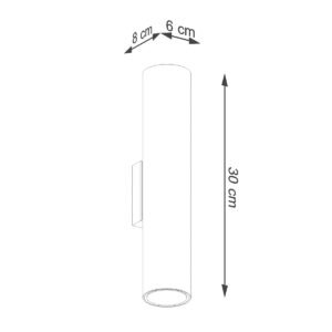 Wall Lamp Lagos 2 Polished Gold Double Wall Lights Great Lighting UK Ltd