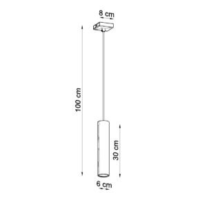 Pendant Lamp Lagos 1 Chrome Modern Single Pendants Great Lighting UK Ltd