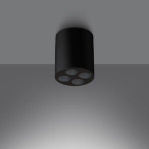 Ceiling Lamp Zoe Black Led Single Ceiling Lights Great Lighting UK Ltd