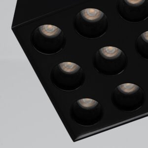 Ceiling Lamp Ozzy Black Led Single Ceiling Lights Great Lighting UK Ltd