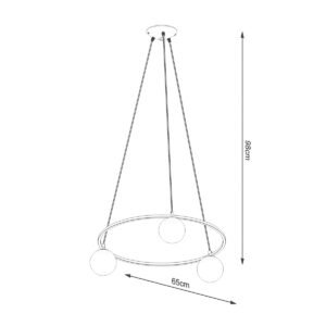 Chandelier Yoli 3 Modern Hanging Chandeliers Great Lighting UK Ltd