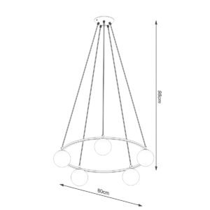 Chandelier Yoli 5 Modern Hanging Chandeliers Great Lighting UK Ltd