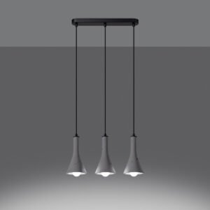 Pendant Lamp Rea 3l Concrete Multi Pendants Great Lighting UK Ltd
