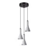Concrete Pendant Light Rea Three Light Cluster Industrial Pendant Lights Great Lighting UK Ltd