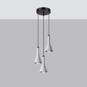 Pendant Lamp Rea 3p Concrete Multi Pendants Great Lighting UK Ltd
