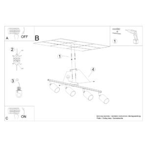 Ceiling Lamp Lemmi 4l White Track Lighting Great Lighting UK Ltd