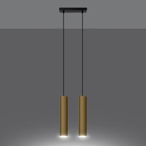 Pendant Lamp Lagos 2 Polished Gold Multi Pendants Great Lighting UK Ltd