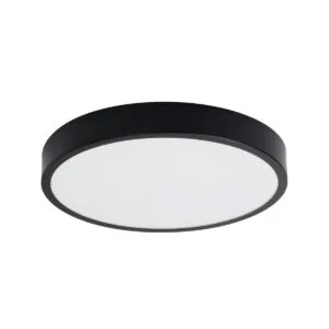 Onyx 50cm LED Ceiling Light - Black / 3000K Modern Large Ceiling Lights Great Lighting UK Ltd