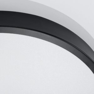 Onyx 50cm LED Ceiling Light - Black / 3000K Modern Large Ceiling Lights Great Lighting UK Ltd