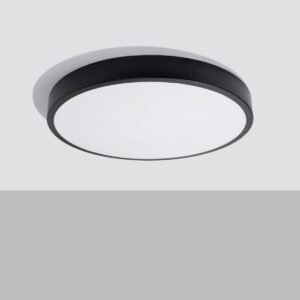 Onyx 60cm LED Ceiling Light - Black / 3000K Bedroom Ceiling Lights Great Lighting UK Ltd