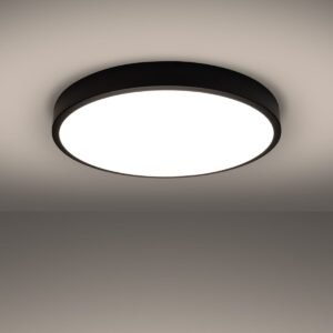 Onyx 60cm LED Ceiling Light - Black / 3000K Bedroom Ceiling Lights Great Lighting UK Ltd