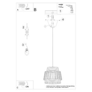 Pendant Lamp Brilo Modern Single Pendants Great Lighting UK Ltd