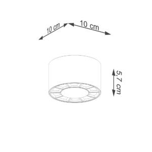 Ceiling Lamp Dio White Led Single Ceiling Lights Great Lighting UK Ltd