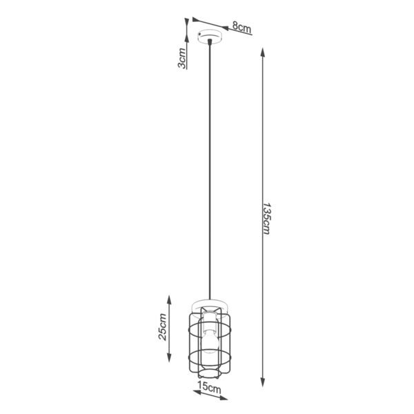 Pendant Lamp Gotto 1 Modern Single Pendants Great Lighting UK Ltd