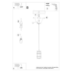 Pendant Lamp Gotto 1 Modern Single Pendants Great Lighting UK Ltd