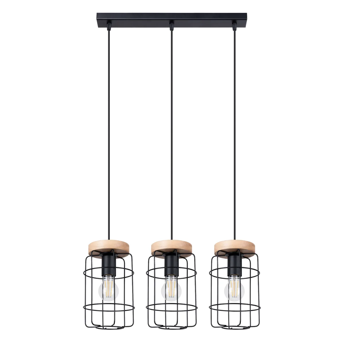Wooden Pendant Light Gotto Three Light Kitchen Island Lighting Great Lighting UK Ltd