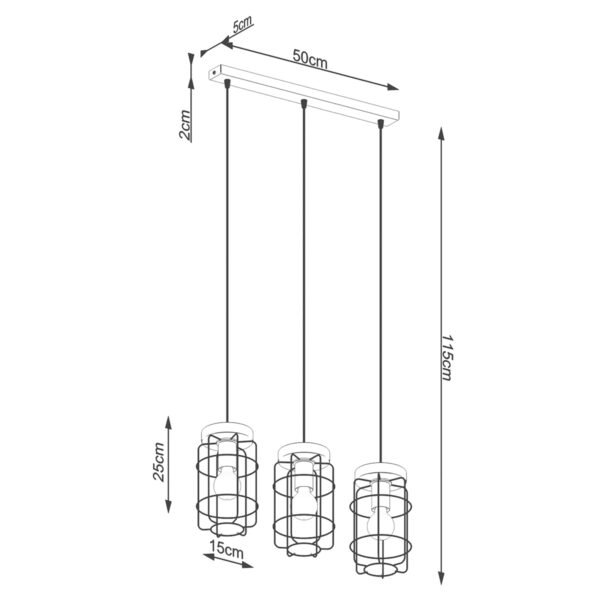 Pendant Lamp Gotto 3l Multi Pendants Great Lighting UK Ltd