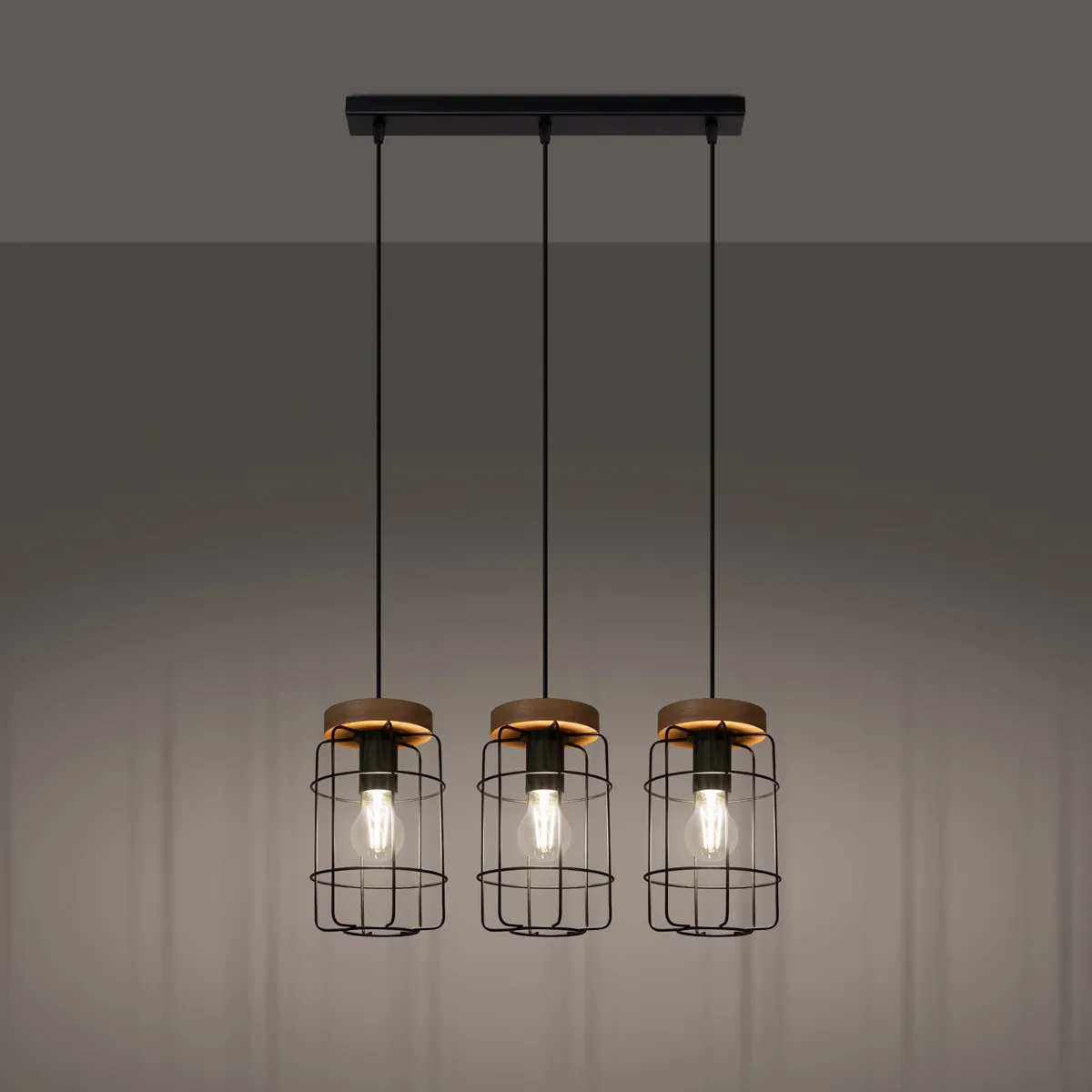 Wooden Pendant Light Gotto Three Light Kitchen Island Lighting Great Lighting UK Ltd