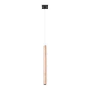 Wooden Pendant Light Pastelo Single Bedroom Cylinder Pendants Great Lighting UK Ltd