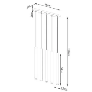 Wooden Pendant Light Pastelo Five Light Linear Bar & Linear Pendant Lights Great Lighting UK Ltd